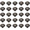 Emuca 9160014 Pomolo per mobile, Ø32mm, Zama, Nero, Set di 25