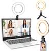 UBeesize Ring Light Laptop, 6 '' Ring Light con treppiede & clip, Video Conference Light 5 modalità di illuminazione/5Brightness