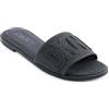 DKNY Willow-Flat Slide, Sandali scorrevoli Donna, Nero, 35 EU