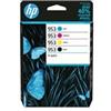 HP 953 Pack de 4 cartouches d'encre Noir/Cyan/Magenta/Jaune authentiques