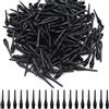 CATELL 200 Pezzi Punte Freccette Plastica, Punta Morbida per Freccette Filettatura 2BA Punte per Freccette in Plastica Punte Freccette Soft-Nero Ideale per Amanti Freccette