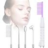 blayram Alta Frequenza Viso Professionale - blayram 4 in 1 Elettroterapia Massaggiatore Facciale per Rimozione dell'Acne, Rughe, Rimozione dell'Acne, Linee Sottili (Viola)