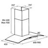 Turboair PANTHEON IX/A/60 68115382 Cappa a parete 60cm Acciaio Inox e Vetro Trasparente 336m³/h
