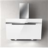 ELICA Cappa a Parete, Linea MAJESTIC WH/A/90, 90 cm, Vetro Bianco + Acciaio Inox - PRF0124236A