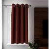 Soleil d'Ocre Eclipse Tenda con occhielli isolante a al 100% oscurante, da 135 x 180 cm, di colore rosso mattone