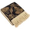 Paoletti Shiraz Tradizionale Coperta Jacquard - Nero - 130 x 170 cm