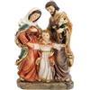 Inmaculada Romero IR Sagrada Familia Figura 15 cm. Vergine Maria San Giuseppe Bambino Gesù Immagine Resina