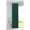 Gardinenbox: tenda a pannello Milano in velluto, opaca, asta di contrappeso, colore verde, altezza x larghezza 245x60 cm