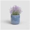 Artevasi Jupiter - Vaso da fiori in ceramica con finitura smaltata, 25 cm, colore: Blu
