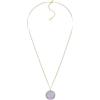 Fossil Collana da donna in argento sterling con chiusura a moschettone, Blu chiaro