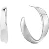 Calvin Klein Orecchini a Cerchio da Donna Collezione ETHEREAL METALS in Acciaio Inossidabile - Disponibile in versione Oro o Argento