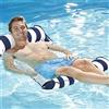 7WUNDERBAR Amaca Gonfiabile ad Acqua Materasso ad Aria Materasso Amaca materassi Piscina Pieghevole Letto Galleggiante Divano ad Acqua Piscina Lounge Bagno Materasso Letto Galleggiante (Blu Scuro)