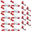 Juyibaao 20 Pezzi Morsetti a Molla in Metallo, Clip a Molla con Punta Rivestita in Gomma, Mollette Pinzette Modellismo Antiscivolo per Campeggio, Teloni, Clip di Fondo, Clip Per Foto (4 pollici + 2 pollici)