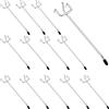 TiciKim 20 Ganci per Pannelli Forati, Metallo Pegboard per Espositori a Muro e Scaffalature da Negozio, 15cm
