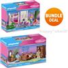Playmobil set casa delle bambole 70892 cameretta bambini 70971 camera da lett...
