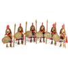 Playmobil Antica Grecia Hoplite Spartani 6x Soldati Greci Esercito Spartas Nuovo