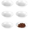 WideSmart 6 Pezzi Condimento Ciotoline,Ciotola per Merenda, Ciotola Rotonda Bianca per Immersione Ciotola di Salsa di Plastica per Condimenti,Antipasti,Snack,Kimchi(10cm)