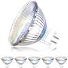 BrightArk Lampadine Alogene 12V 50W MR16 GU5.3 Dimmerabile Alogeno Faretti 2800K Bianco Caldo Lampada Alogena 550LM Riflettore per Illuminazione da Incasso,Plafoniera, Confezione da 6