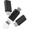 WASRUYI Adattatore ricarica per Lightning femmina a USB C maschio(3pack)per Apple cavo per iPhone 16 15 type c jack adattatori connettore per ipad spinotto caricabatterie compatibile per Samsung S24 adaptador