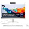 HP 24-cr1000sl All-in-One, Intel Core Ultra 5-125U, Intel Evo Edition, AI, 16GB RAM DDR5, 512GB SSD, Display da 23,8 FHD IPS Antiriflesso, Wi-Fi, Webcam HD, Non è Touch, Wi-Fi 6, Windows 11, Bianco
