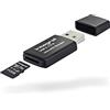 Integral Lettore di carte Micro SD, USB 3.0 per schede di memoria micro SD, microSDHC, microSDXC, adattatore di carte di memoria