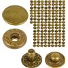 Your Day Mate Chiusure a scatto senza cucito, Ø 12,5 mm, 20 paia, in bronzo, set senza attrezzi, clip per tessuti per il fai da te, chiusura a scatto con molla, riparazione di bottoni in metallo