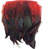 Sowder Rooster Hackle - Frangia in piuma con frange 12,7-17,8 cm di larghezza, confezione da 4.6 m (rosso)