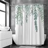 Loti Living Tenda Doccia 180 x 200 cm - Resistente alla Muffa e all'Acqua - Tessuto in Poliestere - Con Bordo Ponderato - Tenda Vasca da Bagno - Ganci Inclusi - Hanging plant