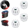 PacuM 4 pezzi Ricambio per Mop Accessori Cuscinetto di Ricambio Compatibile con Mocio Rotante Riparazione Spin Mop Pedale Pignoni