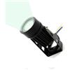 Partenopea® Proiettore Led Cob da esterno faretto orientabile fissaggio a parete luce per giardino, cespugli, statue, fontane, mura IP65 (Nero luce Fredda, 3.5w)