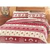 SpazioTessile Completo Lenzuola Flanella made in Italy 100% Cotone Tirolo Shabby 3 Misure AT (2 Piazze,Matrimoniale)