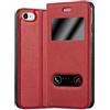 Cadorabo Custodia Libro per Apple iPhone 7 / 7S / 8 / SE 2020 in ROSSO ZAFFERANO - con Funzione Stand e Chiusura Magnetica - Portafoglio Cover Case Wallet Book Etui Protezione