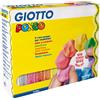 FILA Plastilina Pongo Scultore Giotto - 12 Panetti da 450g (Assortita in 5 Colori)