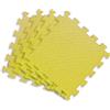 GIODICART Tappetini Puzzle per Bambini in Eva 60x60 cm. Set 4 Pezzi Gialli