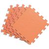 GIODICART Tappetini Puzzle per Bambini in Eva 60x60 cm. Set 4 Pezzi Arancio