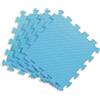 GIODICART Tappetini Puzzle per Bambini in Eva 60x60 cm. Set 4 Pezzi Celeste