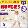 HUGGIES Pannolini Huggies Extra Care Mutandina Megapack - Taglia 5 - 12-17 Kg - 68 Pezzi