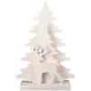 TIMSTOR Silhouette Albero di Natale Bianco con Renna