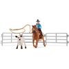 Schleich Cavallo da Rodeo con Cowgirl e Vitello