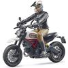 Bruder Moto Scramble Ducati Desert Sled Con Personaggio - 63051