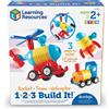 LEARNING RESOURCES Set STEM Costruzioni Veicoli - Razzo, Treno ed Elicottero