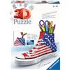 RAVENSBURGER Puzzle 3d Portapenne Sneaker Usa Fla Edition Ravensburger 12549 - REGISTRATI! SCOPRI ALTRE PROMO