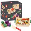 Janod - Set Ratatouille - 32 Accessori da Cucina, Utensili e Verdure