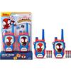 DICKIE TOYS Walkie Talkie Spidey, 2 unità, portata 100m, cancellazione rumore, 2,4 GHz