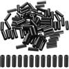 QUARKZMAN 100pz Distanziali Tondi in Nylon 4mm Id, 7mm Od, 20mm Distanziatori per Viti di Altezza Senza Filetto, Distanziale in Plastica per Viti M4, Nero