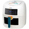 JOCCA - Friggitrice ad aria calda 7,4 l con finestra| Friggitrice senza olio grande capacità| Air Fryer 7,4 litri| timer| temperatura regolabile| Edizione limitata (bianco)