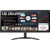Lg Monitor Led 34 Lg 34WP500 UltraWide 2560x1080p 5ms classe F Nero