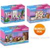 Playmobil Set 70892 Cameretta Bambini 70895 Bagno 70971 Scatola Camera da Let...