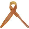 LEVY'S, MS317CO-HNY, Tracolla in Pelle Scamosciata con Inserto in Pelle Honey 2 1/2, Larghezza: 2 1/2 (6.35 cm). Lunghezza Regolabile da 41 (104.14 cm) a 55 (139.7 cm), Colore Honey