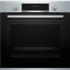 Bosch Serie 4 HBA574BR0 Forno da incasso 60 x 60 cm Acciaio Classe A. Dimensione del forno: Media, Tipo di forno: Forno elettrico, Capacità interna forno totale: 71 L. Posizionamento dell'apparecchio: Da incasso, Colore del prodotto: Acciaio inox, Tipo...